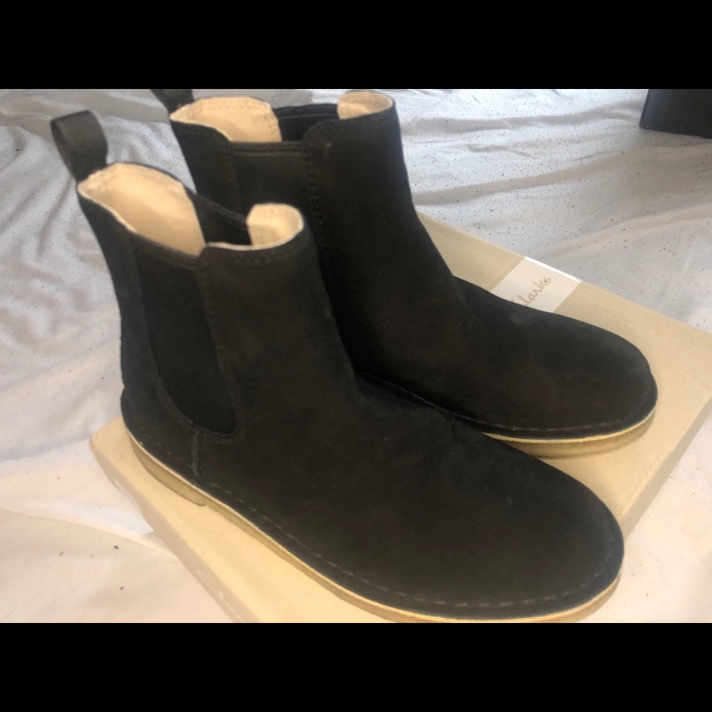 Boys Black Leather Bootie by Clark’s